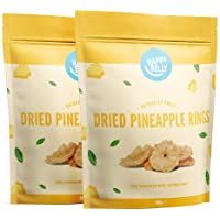 Marca Amazon - Happy Belly Rodajas de piña deshidratadas- 2 x 500g